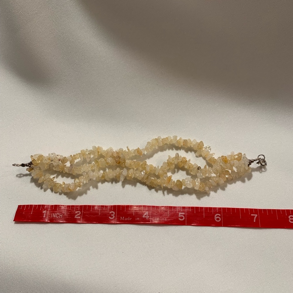 Authentic Quartz with sterling silver clasp